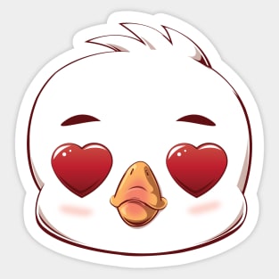 dinkygoose - Heart Eyes Sticker